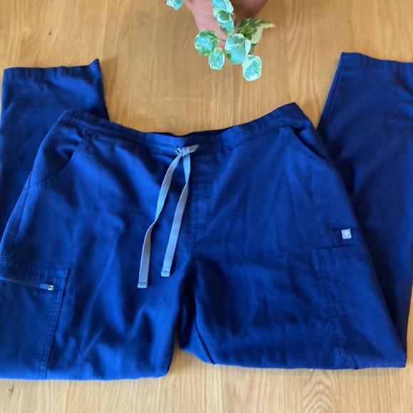 FIGS Yola Skinny Scrub Pants Navy Blue Large - Picture 5 of 16